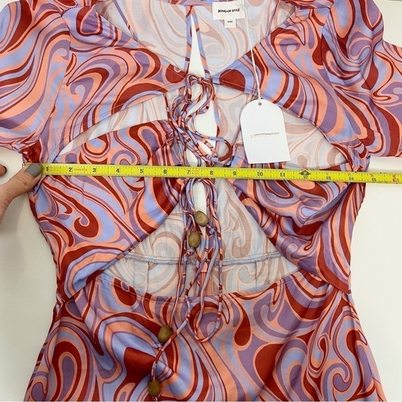 Song of Style Coraline Mini Dress in Aven Multi Swirl Size XXS - Picture 12 of 15